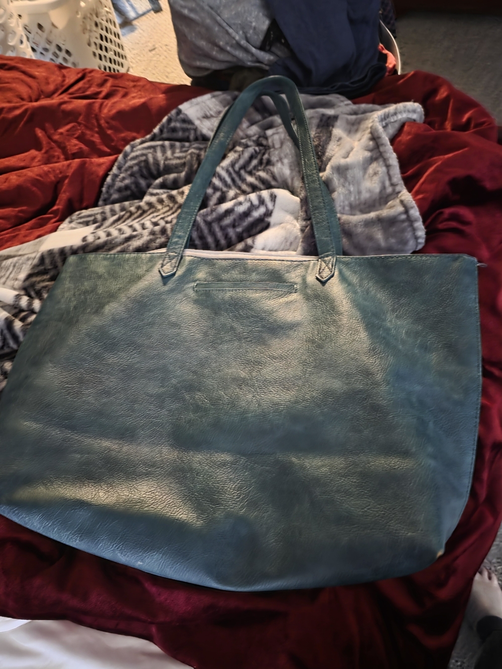 Classic Teal Tote Bag – Women's Shoulder Bag